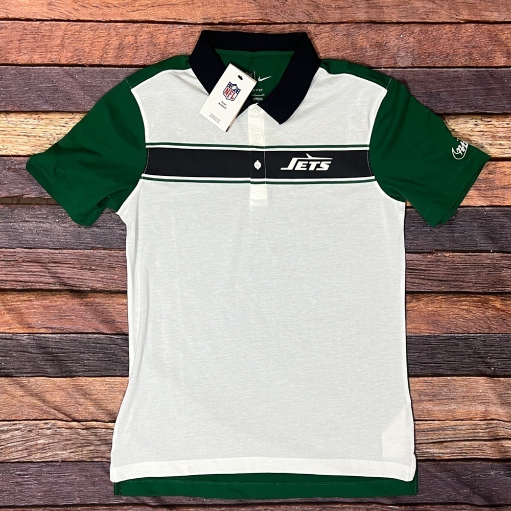 New York Jets Nike Dri - Fit Polo Golf Sports New NFL Football Shirt
